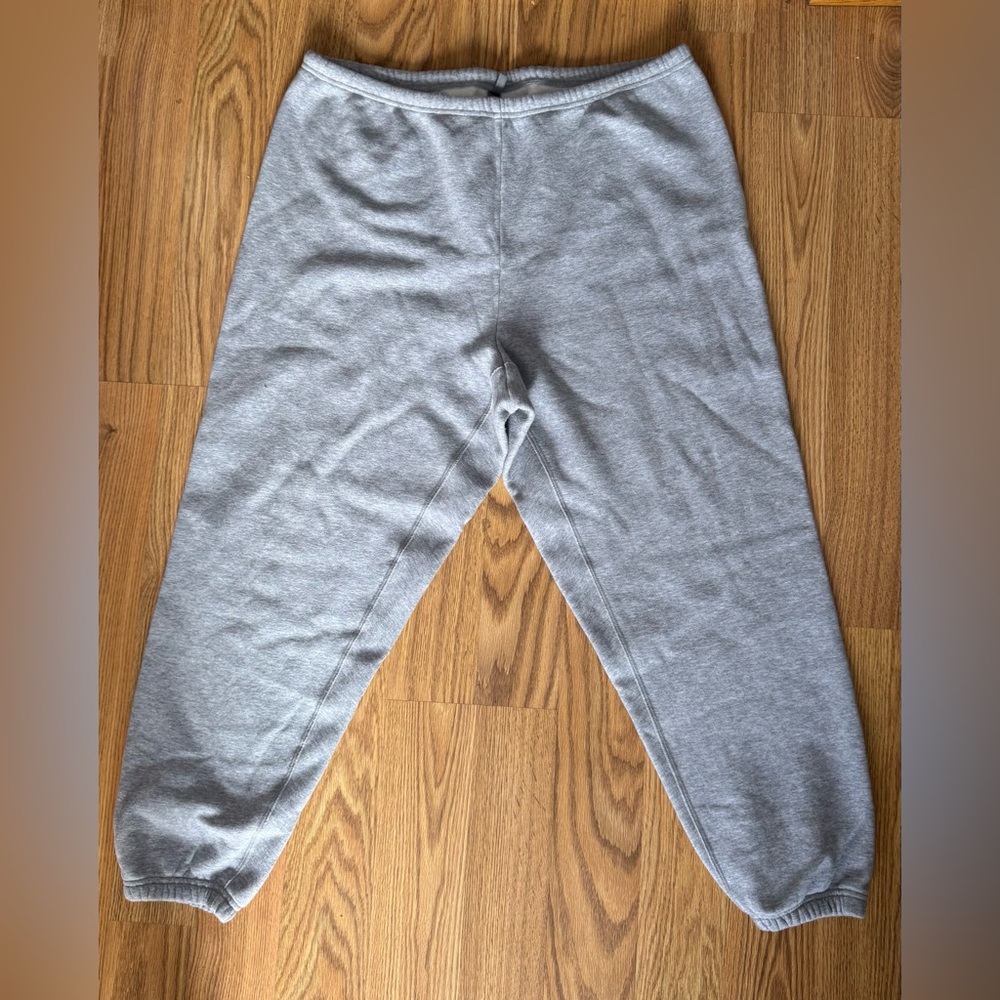 SKIMS Cotton Fleece Joggers | Heather Grey | XL